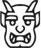 Japanese Devil Icon